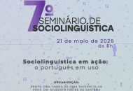 Thumbnail for the post titled: 7º Seminário de Sociolinguística acontece nesta quinta-feira, dia 21, e vai debater o português em uso